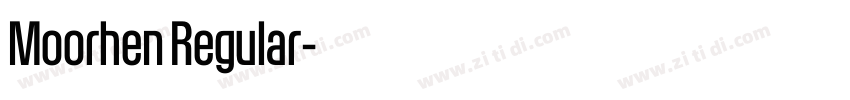 Moorhen Regular字体转换